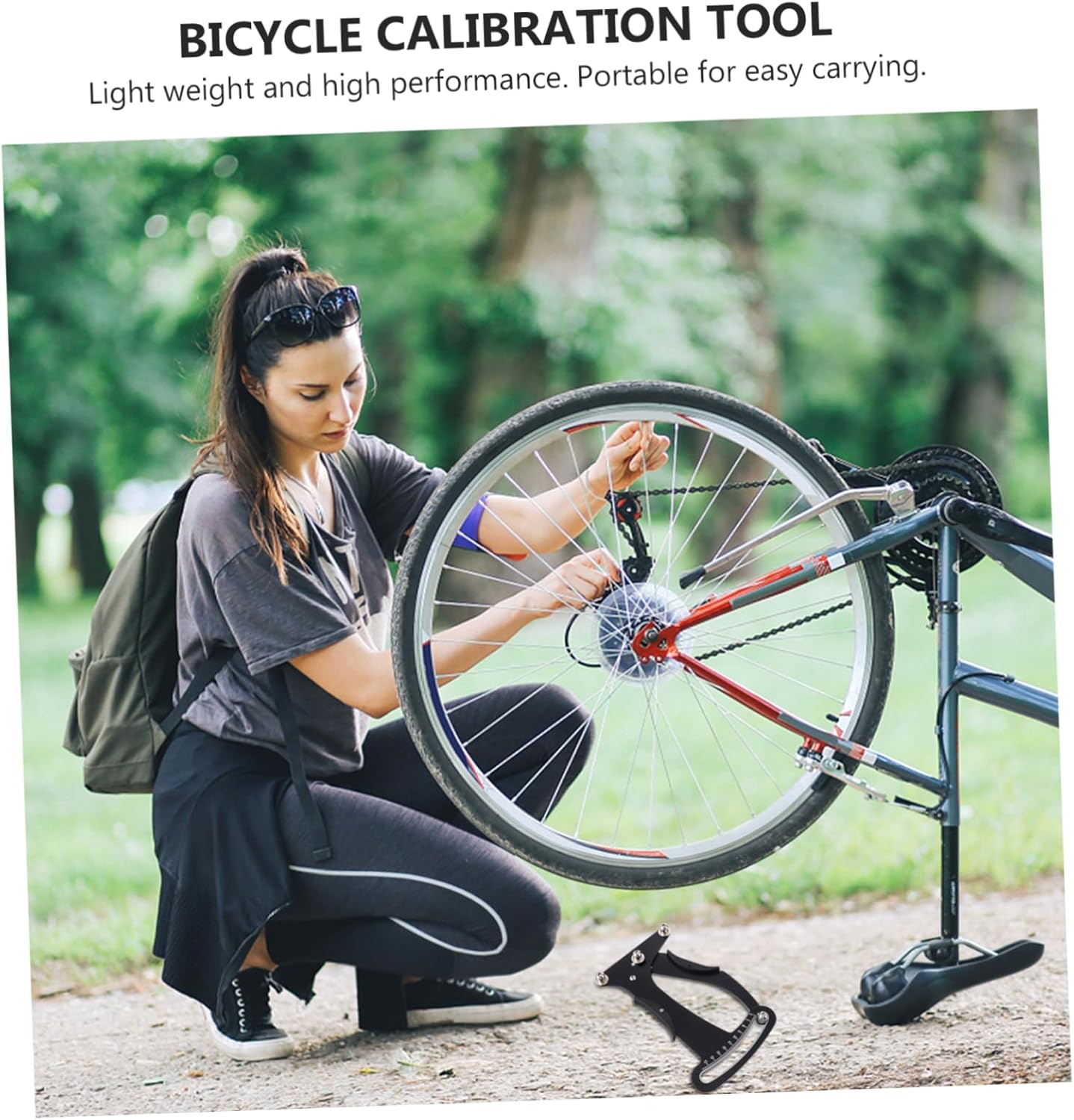 BESPORTBLE Wheel Measuring Tool Set Bike Tension Meter Essential for Bike Wheel Spoke Adjustment Repair