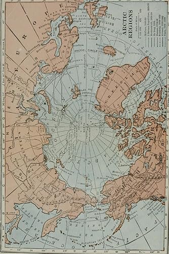 Arctic Region Map Journal: Vintage 1921 Map of Arctic Region Notebook (6"x9" Blank Lined Journal, 200 pages)
