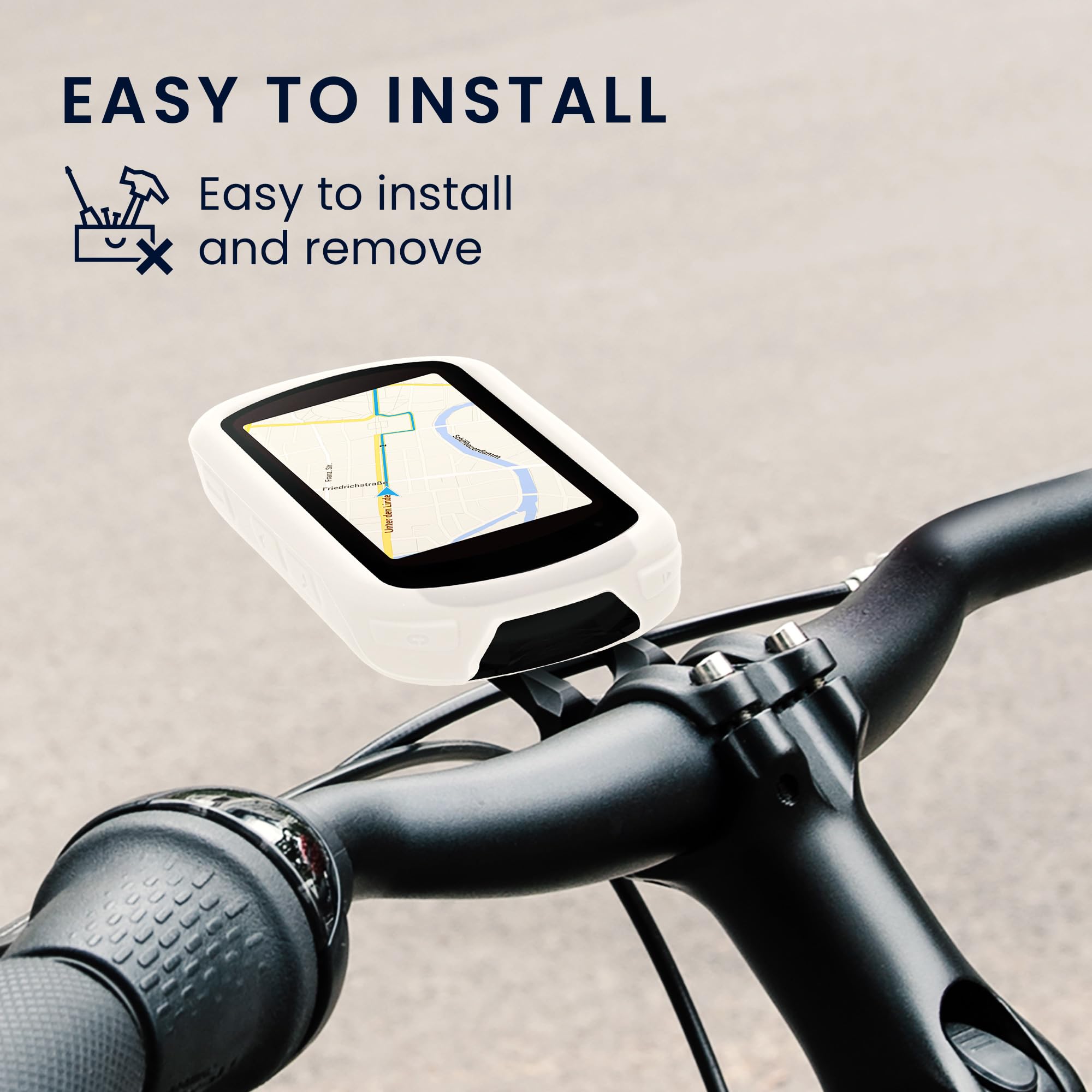 kwmobile Etui kompatybilne z Garmin Edge 840 / Edge 540 Pokrowiec na nawigację rowerową - Pokrowiec ochronny na komputer GPS - Silikon