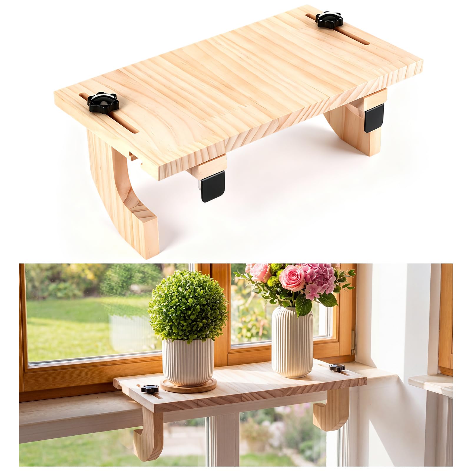 Photo 1 of BrightRow Window Sill Plant Shelf for Plants Windowsill Extender