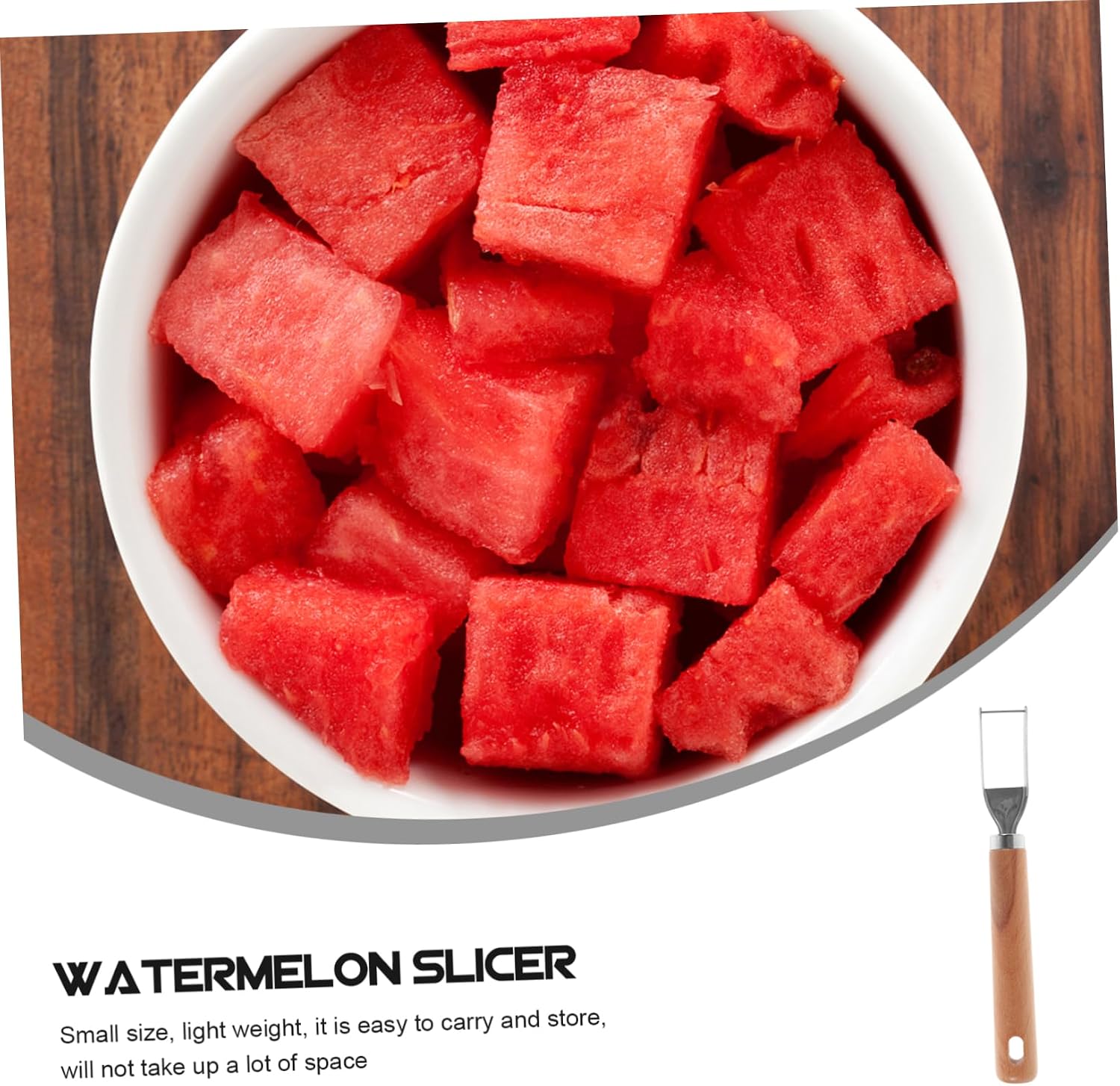Portable Watermelon Slicer Stainless Steel Fruit Cutter for Quick Cutting