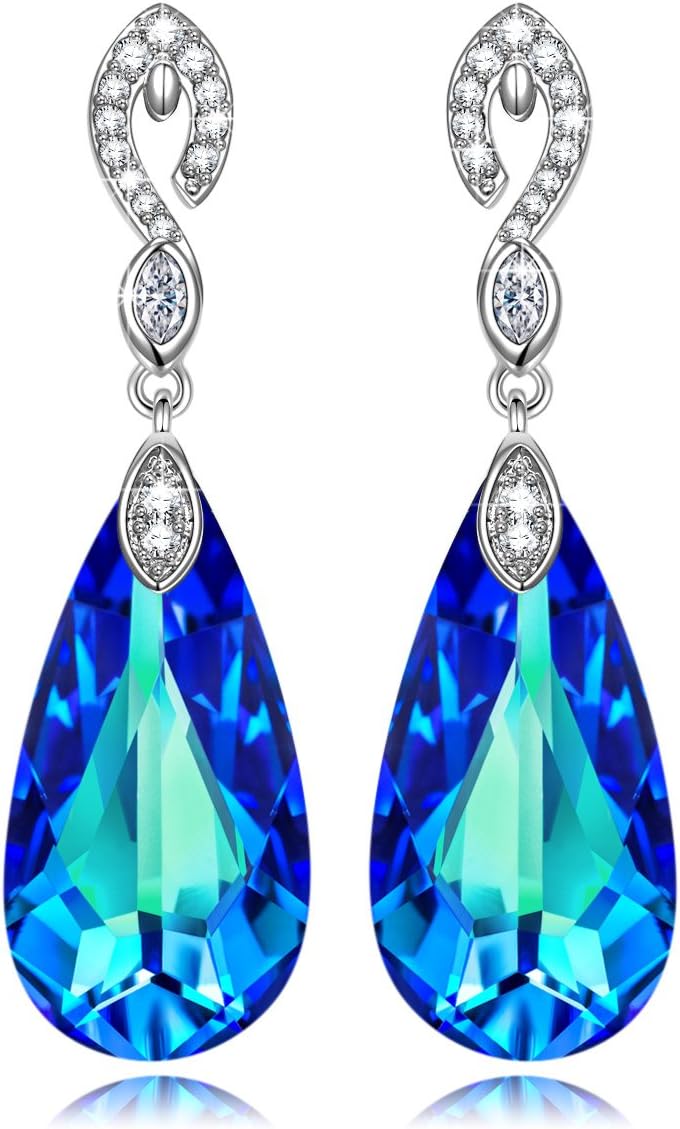 Kate Lynn Earrings for Women Jewelry Gifts for Her Drop Dangle Earrings Crystals Stud Earrings for Mom Birthday Gifts for Wife