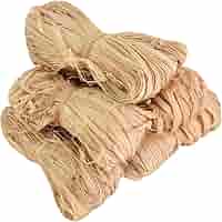 Lot De 6 Bobines Raphia Naturel + 2 Ficelles Sisal - 20m Chacune Pour Deco, Jardin Et Artisanat