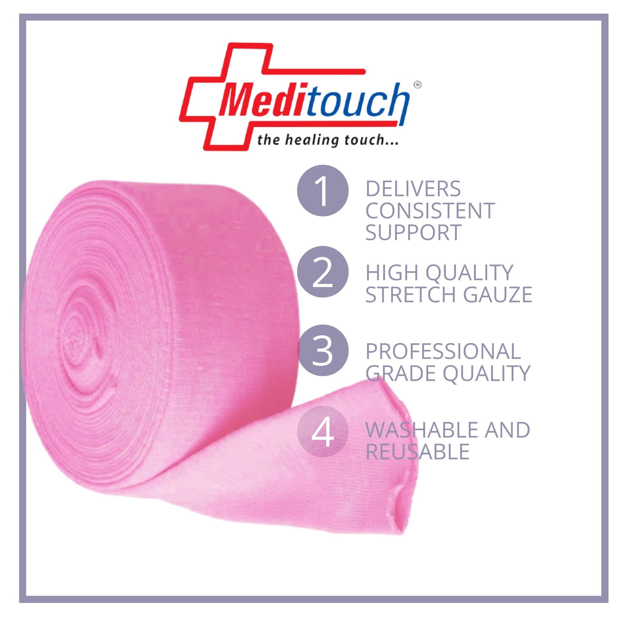 Latex-Free Cotton Spandex Tubular Elastic Support Bandages for Compression Sports Protection Soft, Fragile Skin. (Available in Sizes B,C,D,E,F) (Size F – 10 CM (Width) X 1MTR (Length)) 4