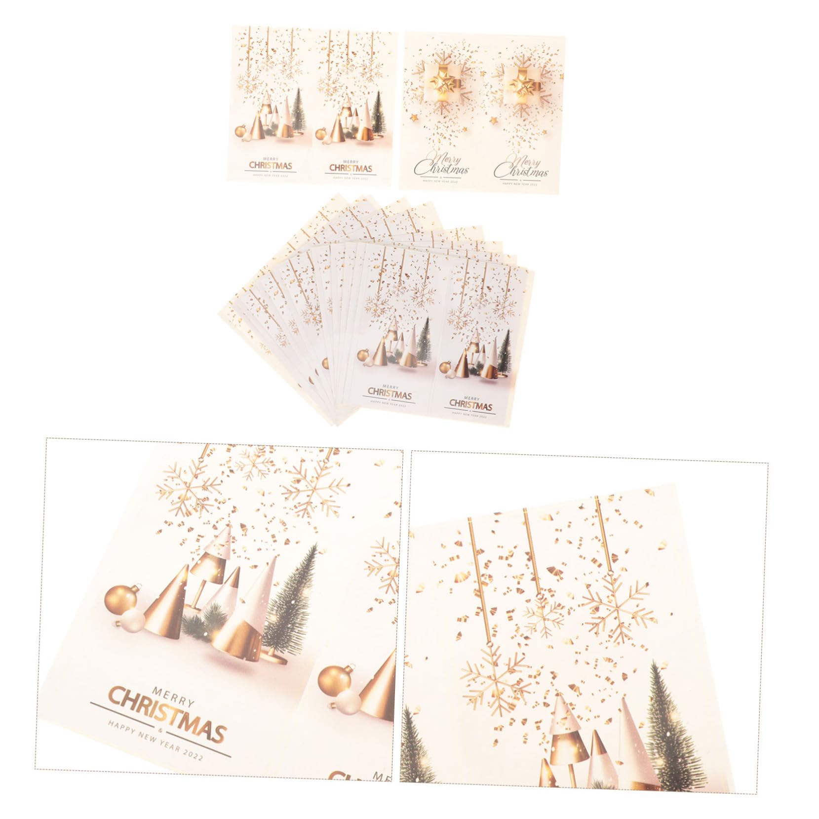 Lurrose 250pezzi Adesivi Decorativi Per Scatole e Confezioni Etichette Natalizie Festivi Per e Decorazioni