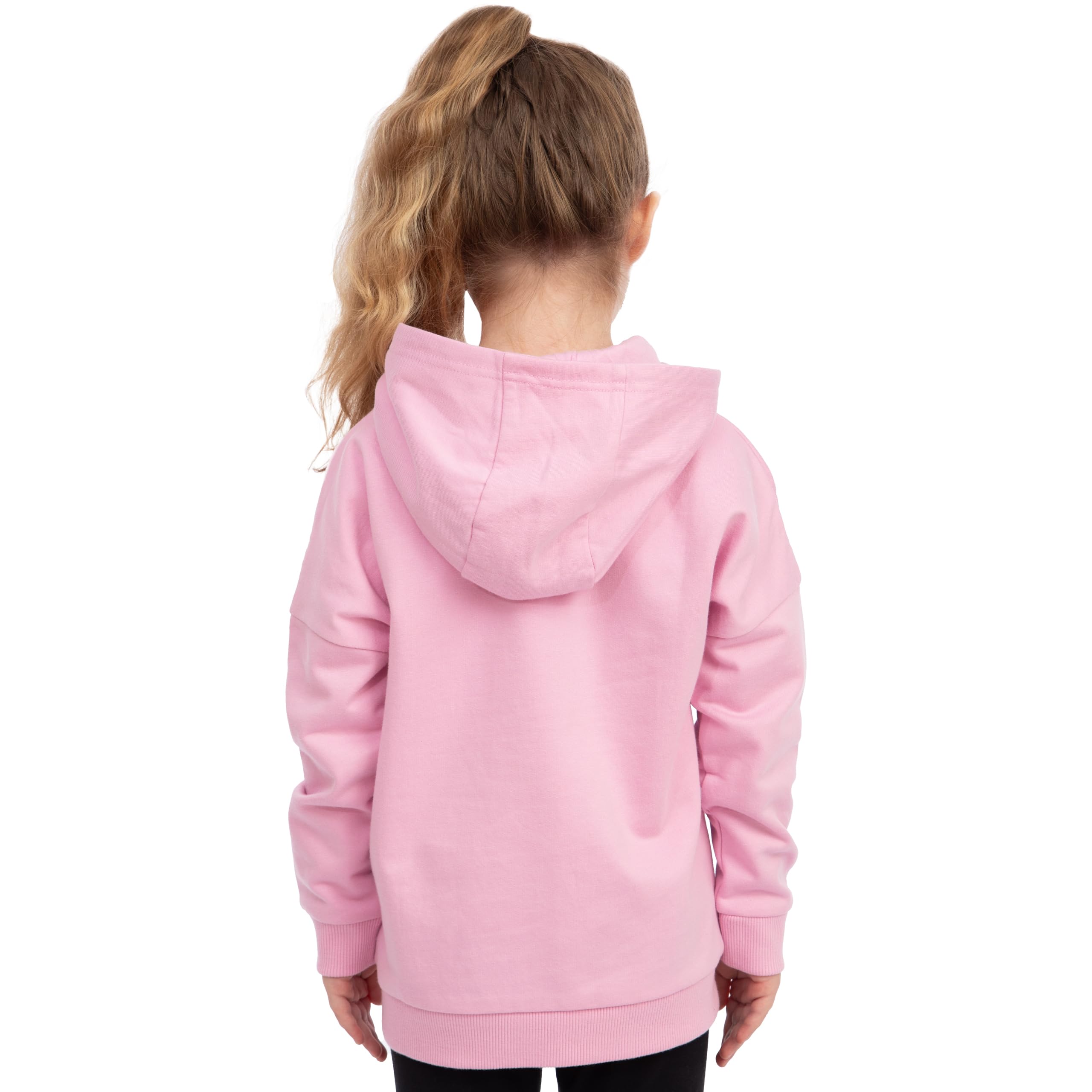 Disney Bluza Z Kapturem Frozen Elsa Dla Dziewczynki, Różowa Bluza Dziecięca Bawełna, Sweter Dla Dziewczynek