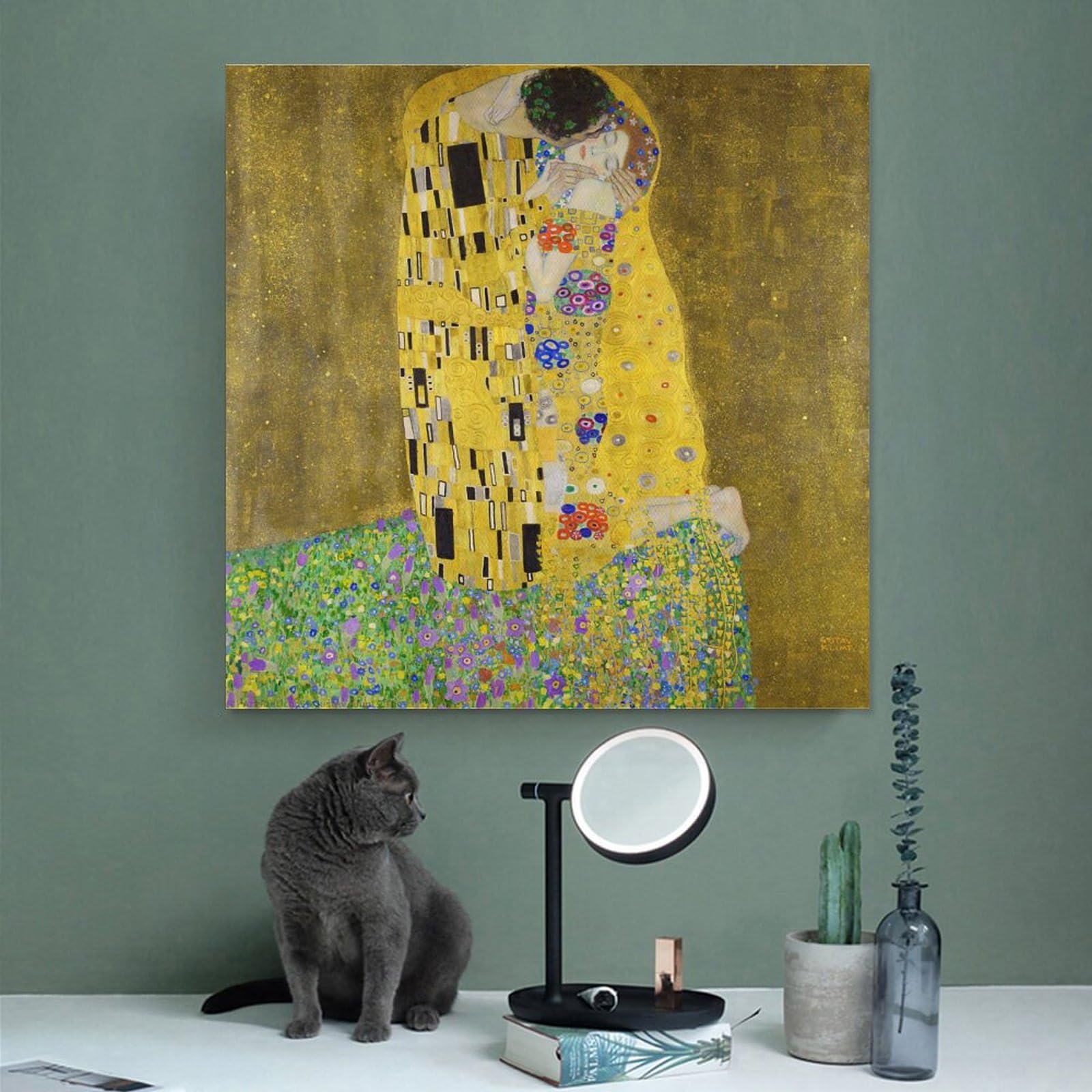 Amazon.co.jp: Gustav Klimtグスタフ・クリムト《接吻》ポスター