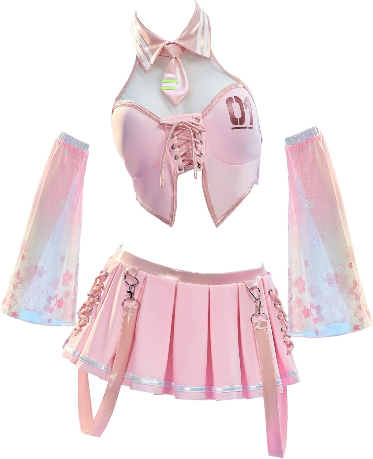 haikyuu Women Cosplay Swimsuit with Sleeves Anime Two Piece Bathing Suit Pool Party Musical Clubwear