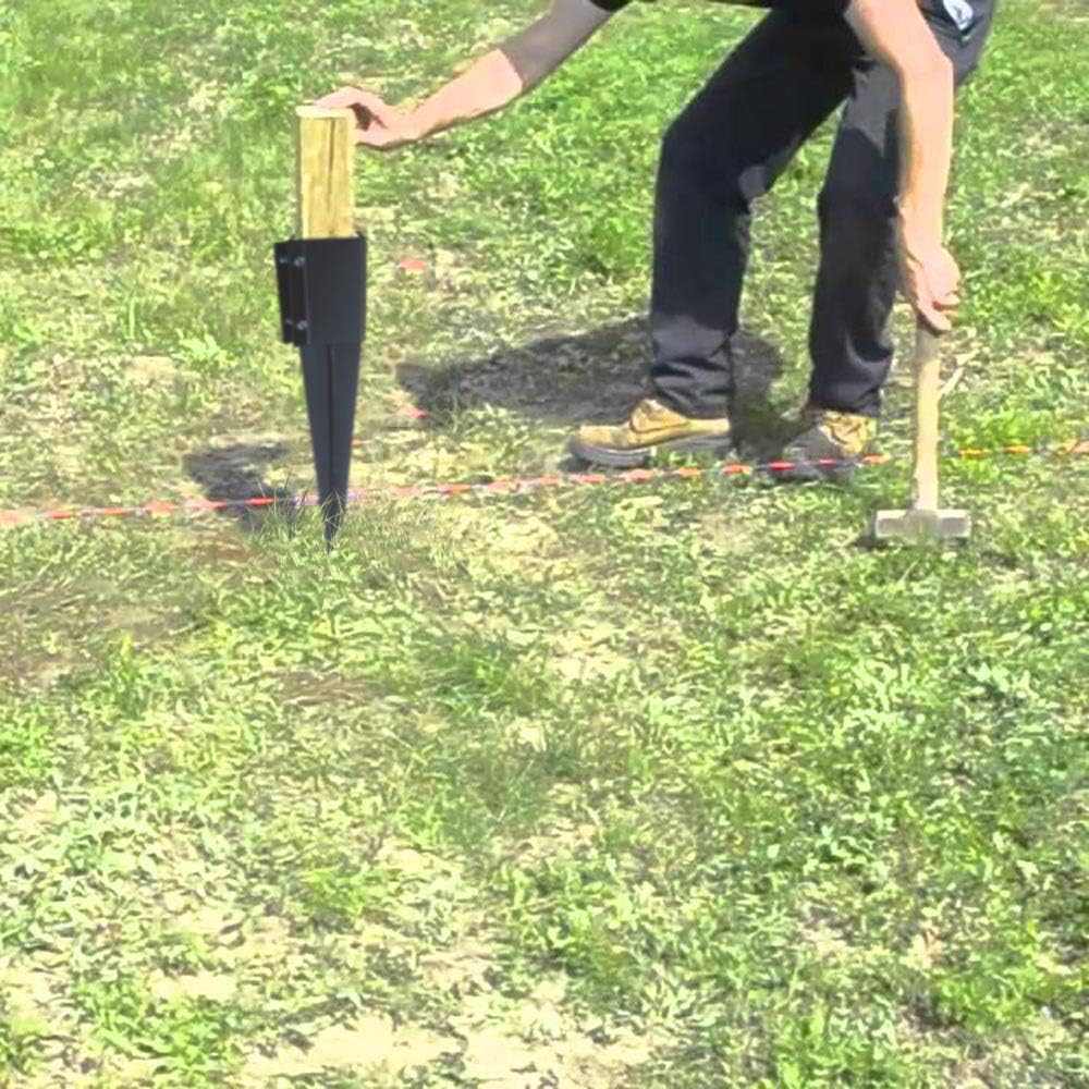 Bеѕt Cуbеr Mоndау 🔥 MTB Fence Post Anchor Ground Spike Metal Black Powder Coated 24 x 4 x 4 Inches Outer Diameter (Inner Diameter 3.5 x3.5 Inches), Pack of 4 Amаzіng 🔥 MTB Fence Post Anchor Ground Spike Metal Black Powder Coated 24 x 4 x 4 Inches Outer Diameter (Inner Diameter 3.5 x3.5 Inches), Pack of 4