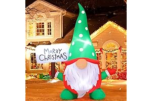 GOOSH 6 FT Christmas Gnome Inflatables Outdoor Decorations