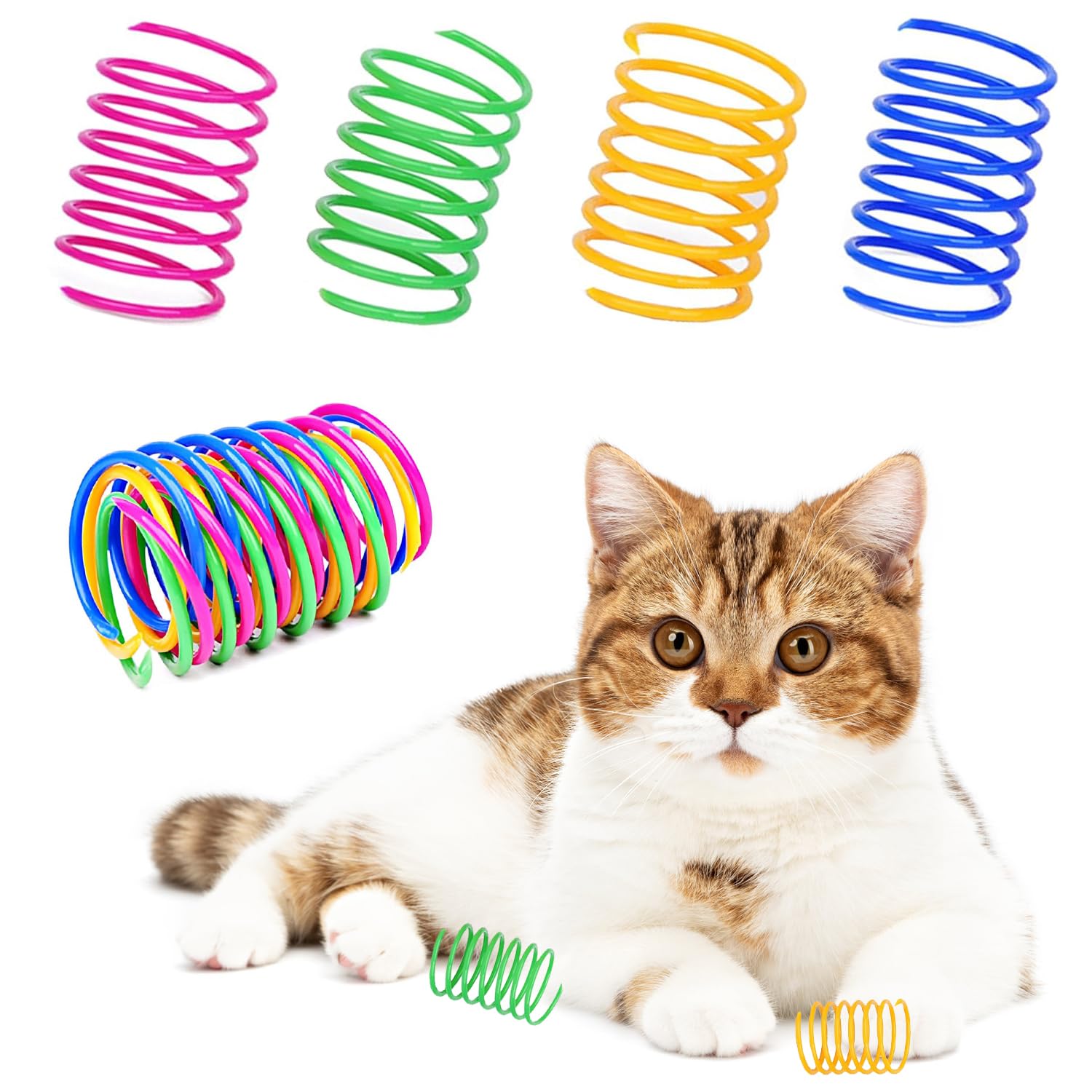 20 Stück Katzenspielzeug Spirale, Neuheit Spring S Produktbild-Vorschau 13