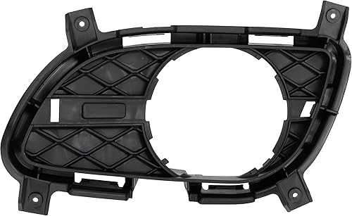 Garage-Pro Moldura de luz antiniebla compatible con Infiniti G37 2011-2013, Q60 2014-2015 delantero, lado del pasajero, interior, negro texturizado,