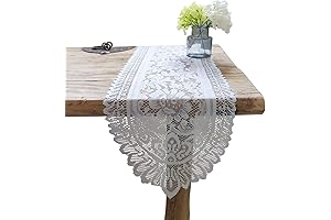 Tinsow Crochet Rectangular Table Runner Dresser Scarf Doilies