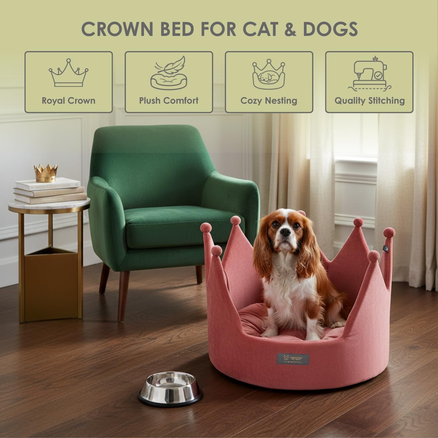 Amazon.com: NANDOG PET GEAR: Crown Beds