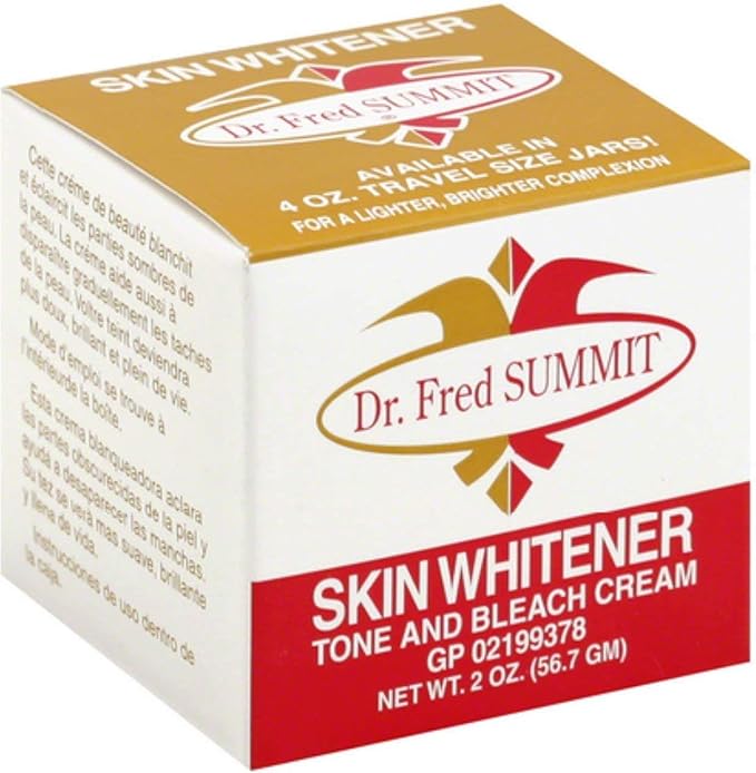 Dr.Fred SUMMIT Skin Whitener Tone and Bleach Cream 2 OZ (Pack of 7