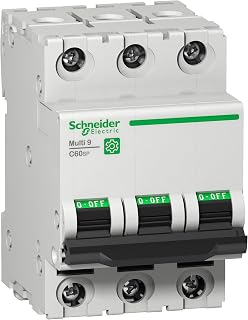 M9F21363 Thermal Magnetic Circuit Breaker, B Curve, Multi 9 C60SP Series, 63 A, 3 Pole, 440 V, DIN Rail