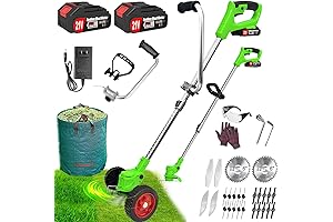 Electric Weed Wacker, Cordless Grass Trimmer, Battery Operated Weed Eater