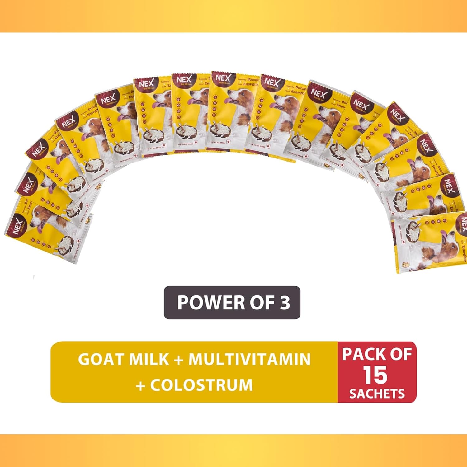 Medfly Goat Milk + Multivitamin + Colostrum (Immunity Booster) Dogs. Immunity boosters, vitamins and minerals required for health for bones, skin, hair and dogs - pack of 15 pouches - pack Medfly Goat Milk + Multivitamin + Colostrum (Immunity Booster) Dogs. Immunity boosters, vitamins and minerals required for health for bones, skin, hair and dogs - pack of 15 pouches - pack