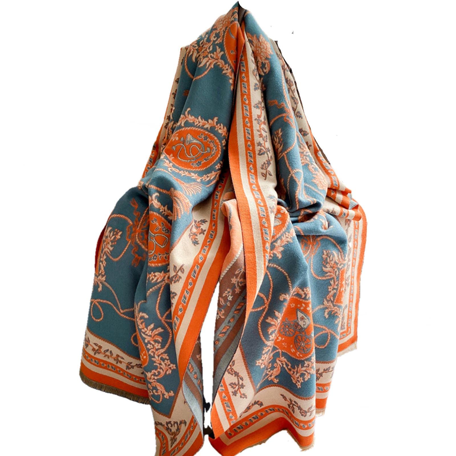 UKKO Sciarpa Sciarpa Invernale Donna Cashmere Caldo Pashmina Foulard Spessa Morbida