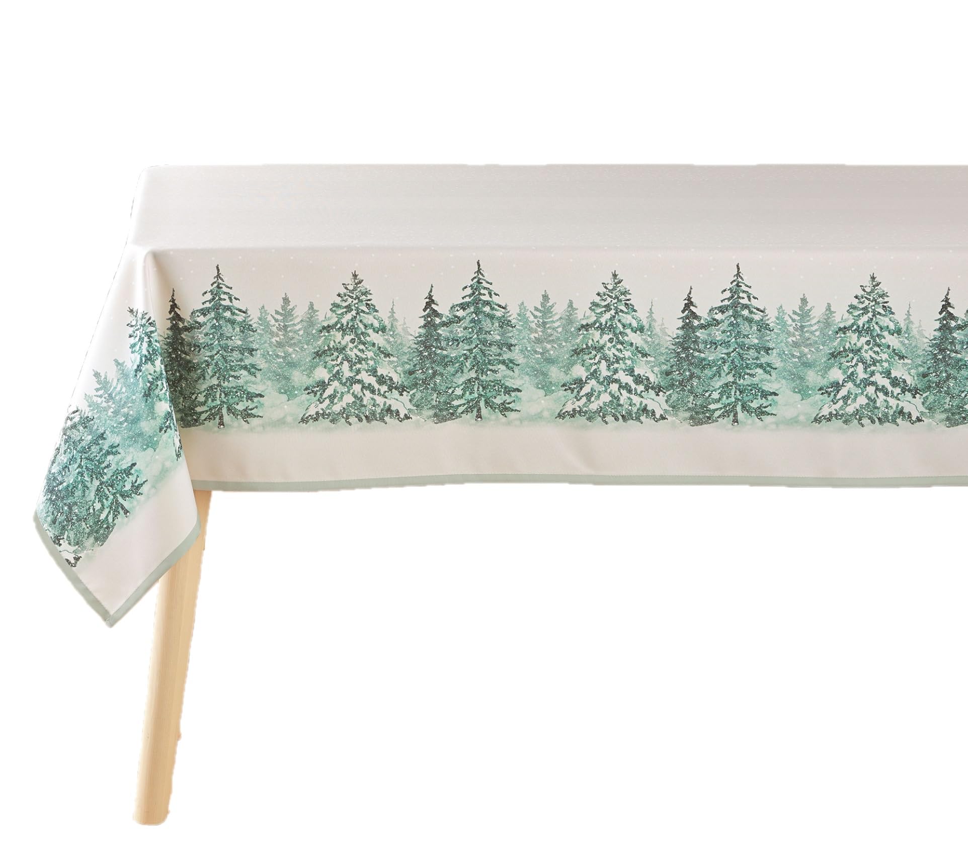 Nappe De Noël Marine - Motifs Sapin, Cadeau, étoile - 1,36 X 1,70 M - Très Bon état