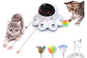 ORSDA 2-in-1 Breathing Cat Toy-Automatic Cat Toys for Happy Kitty