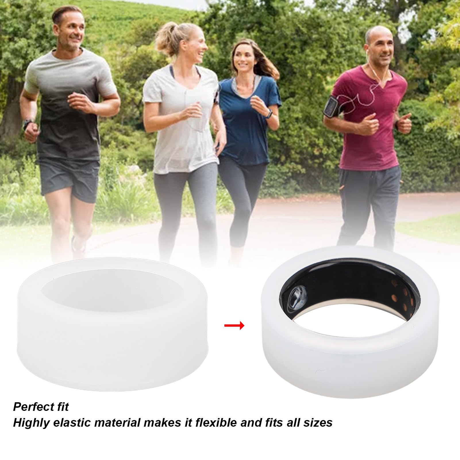 Smart Health Ring - Health management tool, integrating sleep tracking, heart rate monitoring and fitness recording functions, suitable for men and women, 6-7 days of battery life (Gold, 11)