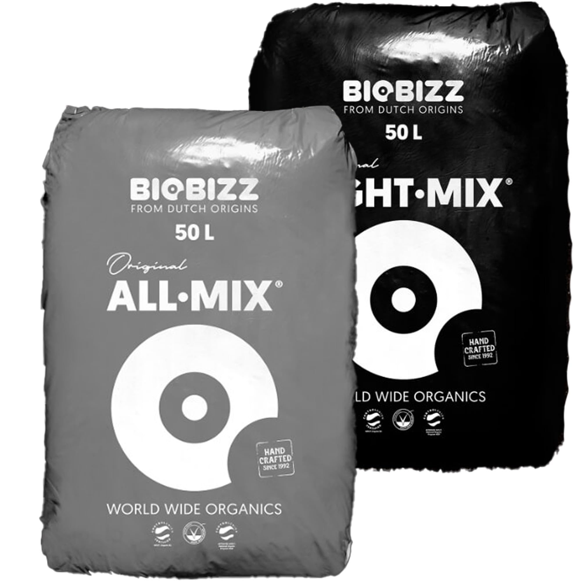 Biobizz Lightmix & Allmix Set - 100L Premium Bio-Erde für Pflanzenwachstum