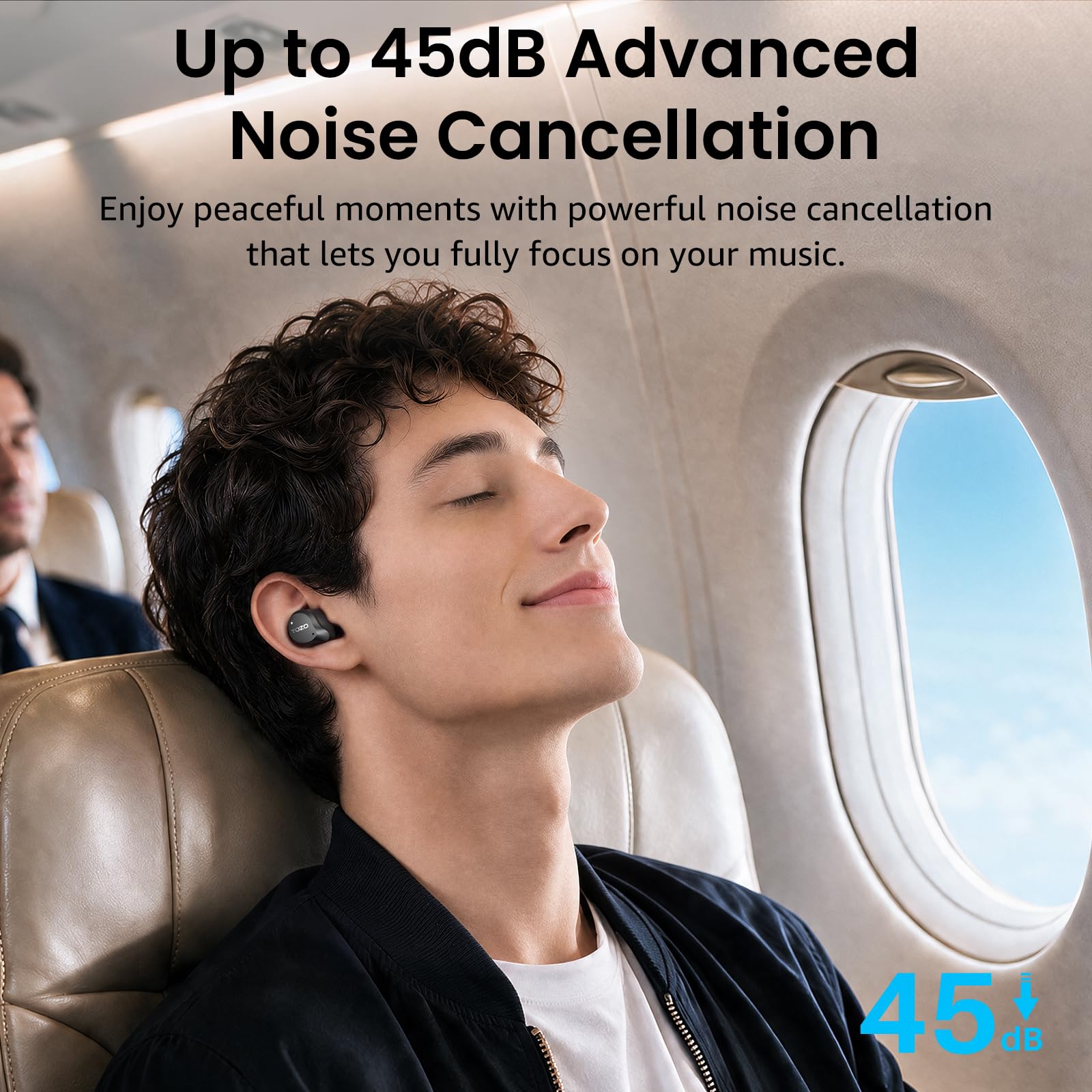 Hybrid Active Noise Cancelling Wireless Earbuds, 60H O22616