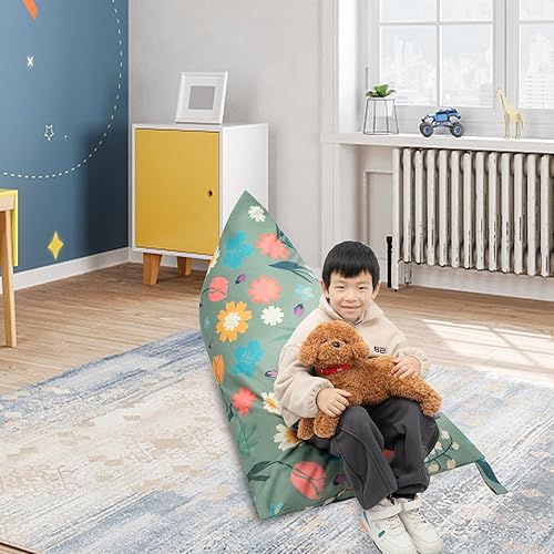 Miniatura 2 de LOLOMLO Funda para puf de almacenamiento de animales de peluche, 52 x 31 pulgadas, puf extra grande con cremallera YKK, sofá de asiento sentado para