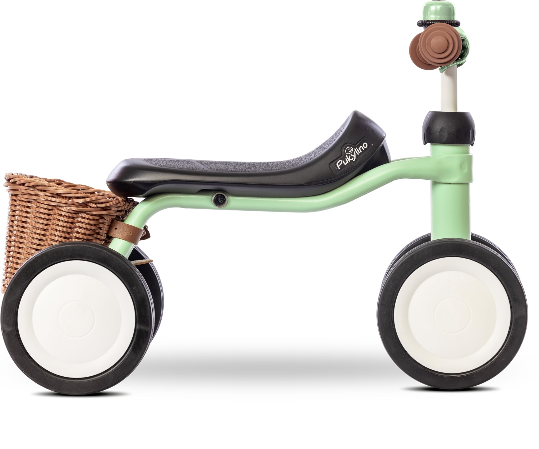 PUKY PUKYLINO BUNDLE Verde Pastello | Bici senza pedali 1 anno | Bicicletta senza pedali 1 anno | Balance bike 1 anno | Bici 1 anno con maniglie sicurezza e ruote silenziose | Rivestimento antiurto