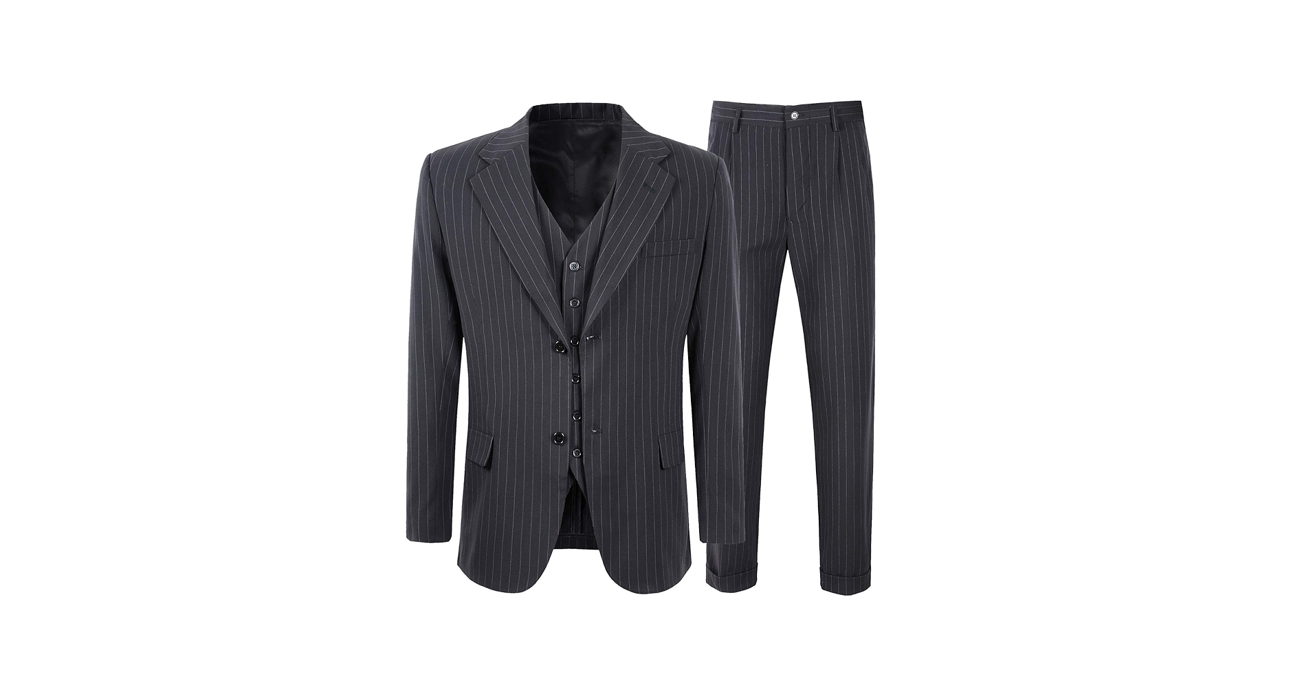 1920s 1930s Mens 3 Piece Pin Stripe Suit Vintage Peaky