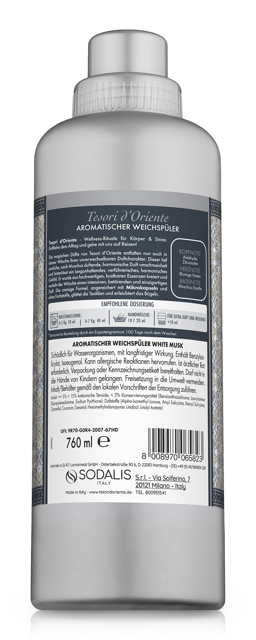 Tesori d'Oriente Weichspüler Weißer Moschus | 760 ml – Ansicht 2