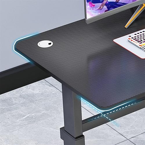 Miniatura 3 de PIYAX Studio Desk Manual Lifting Electric Competition Table Computer Table Table Lifting Game Table Home Desk Office Desk Writing