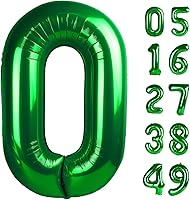 Vista 301 de Globos con números con estampado de vaca, globos de 40 pulgadas del número 0-9 (cero-nueve), globo de vaca para suministros de fiesta de cumpleaños