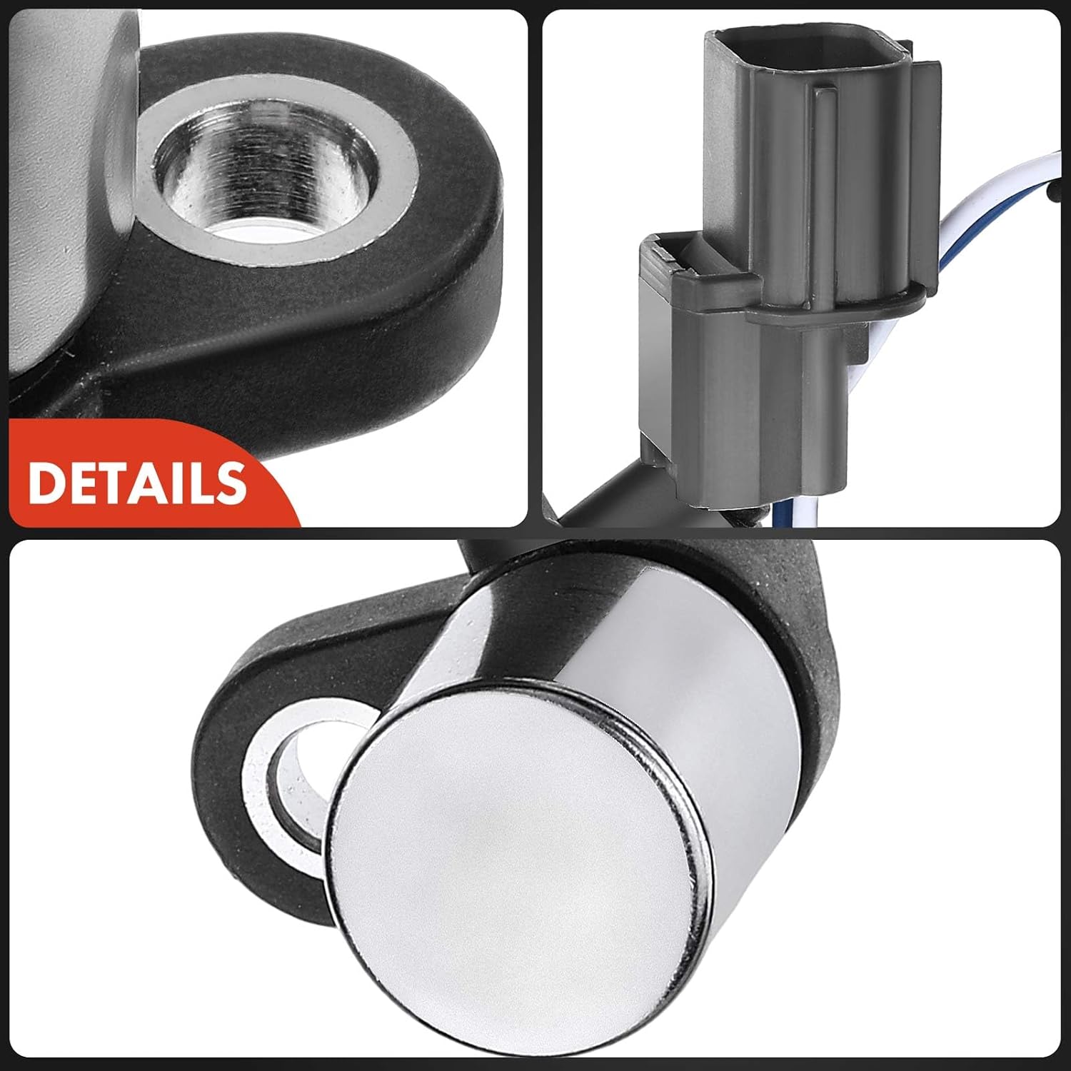 A-Premium Engine Crankshaft Position Sensor Compatible with Acura CL 1997-1999 & Honda Accord 1998-2002 V6 3.0L Petrol, Replace# 37501P8AA01