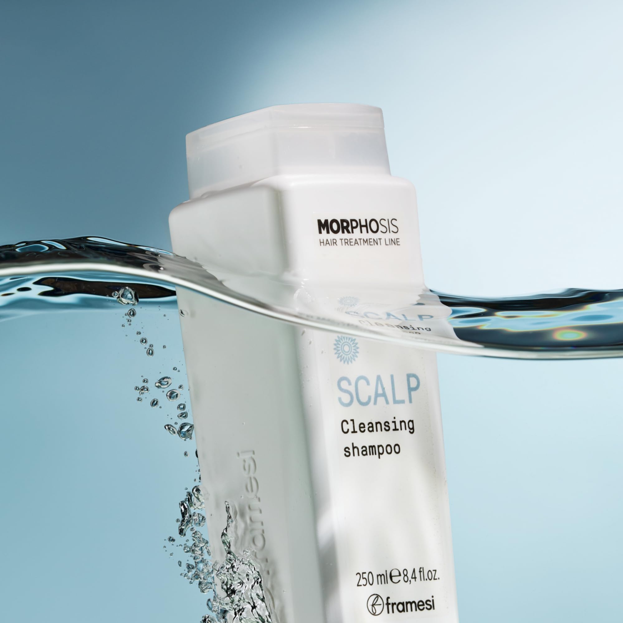 Framesi Morphosis Scalp Cleansing Shampoo, Cleanses Hair and Scalp, Clarifying, Removes Buildup, Natural Ingredients, Color Safe