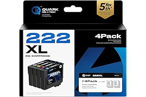 Epson WF 2960 Ink Cartridges - 222 Ink Cartridges Compatible with Workforce WF-2960 Printers