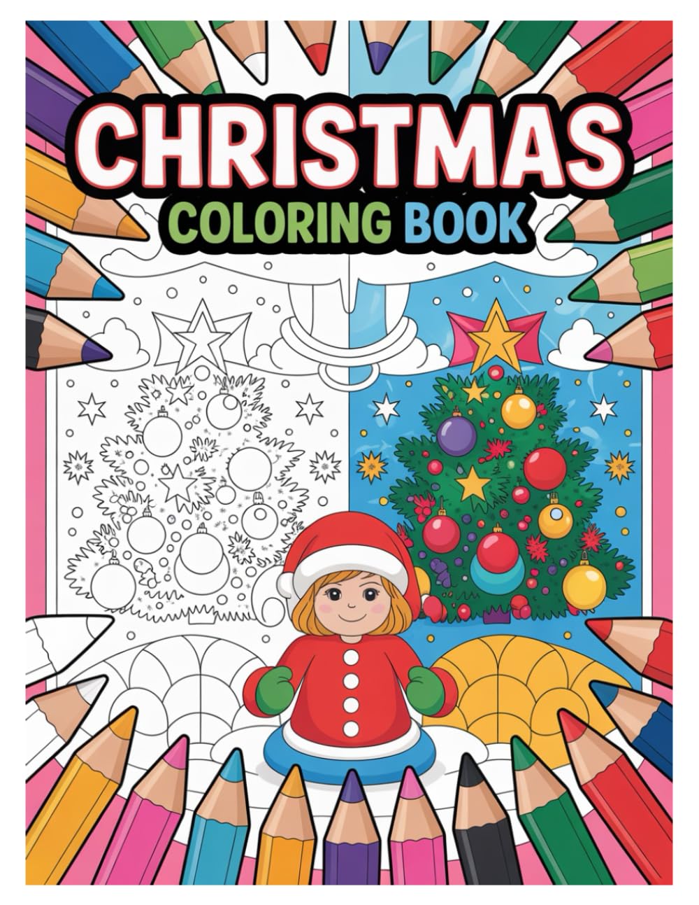 Christmas Mandala Coloring Book: 100 Festive Designs for All Ages: Relaxing Holiday Patterns for Stress Relief and Mindfulness