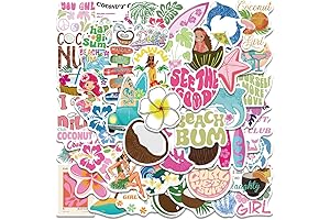 50PCS Coconut Beach Sea Stickers for Kids Adult Teens