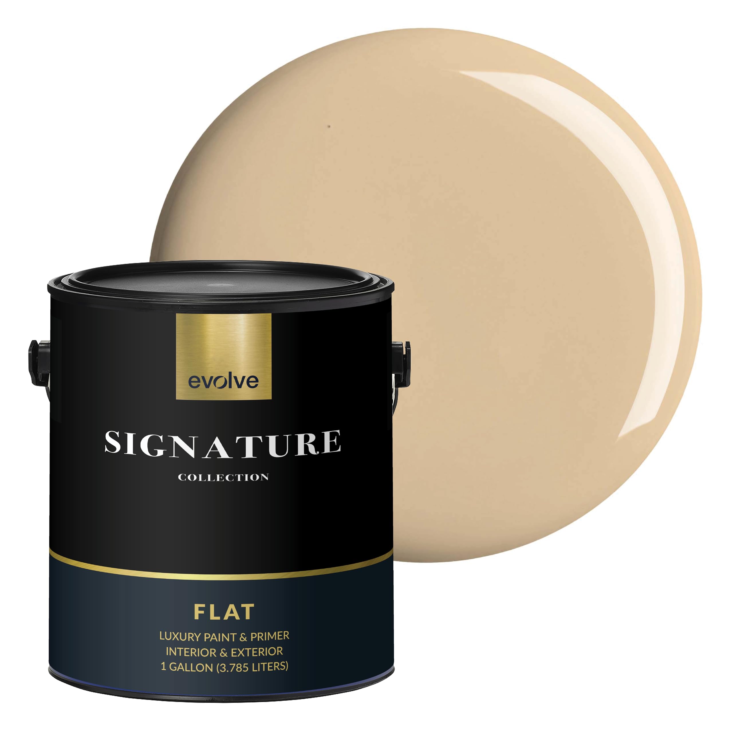 EVOLVE Burlap Brown flat interior paint gallon