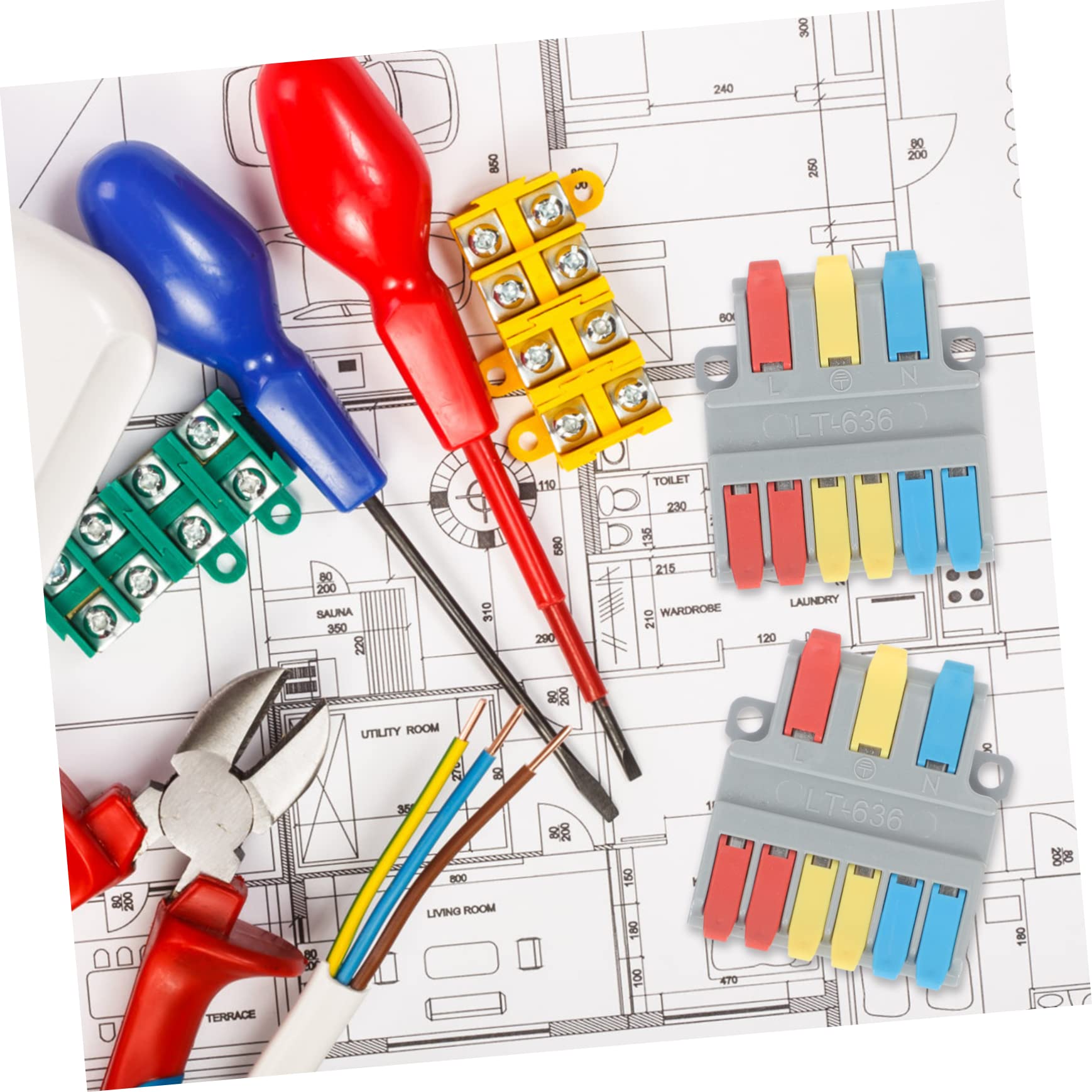 20pezzi Connettori Rapidi Per Cavi Elettrici Da Terminali Di Giunzione Impermeabili Per Applicazioni Elettriche Domestiche e Industriali Facile Installazione Con Elevata