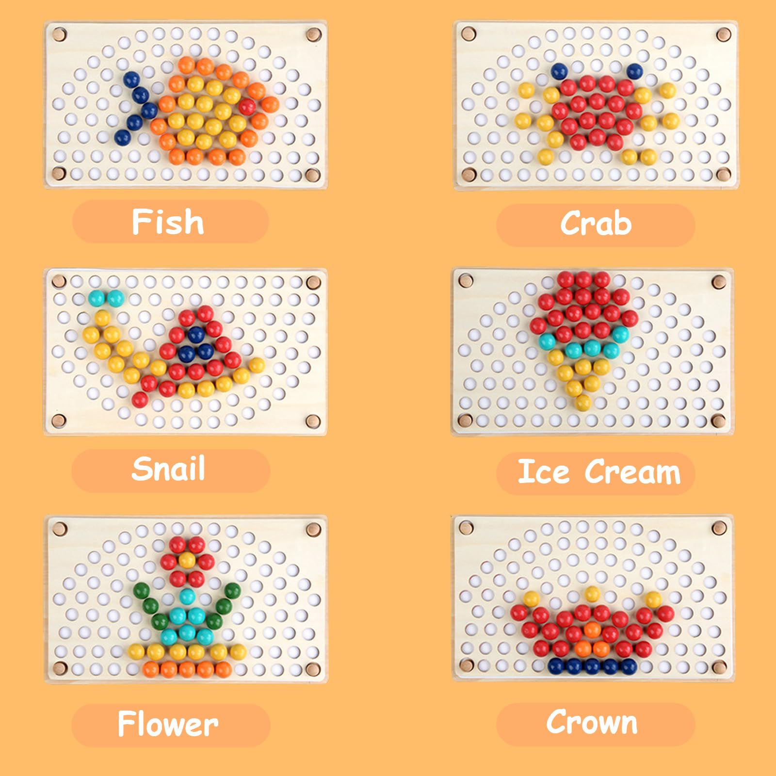 Giocattoli Montessori 3 Anni, Giochi Educativi di Motricità Fine, Giochi Sensoriali, Puzzle per Bambini, Gioco di Classificazione e Impilamento, Regalo Perfetto per Ragazzi e Ragazze