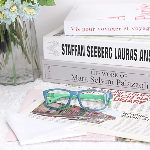 Miniatura 5 de Gafas para niños, marco flexible flexible flexible de una sola pieza, gafas seguras para niñas y niños