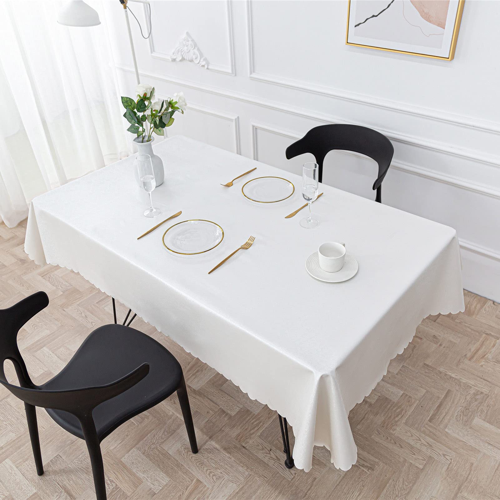GHGcscas tablecloth, Table Cloth Rectangle,Rectangular Tablecloth PVC Wipe Clean Cover