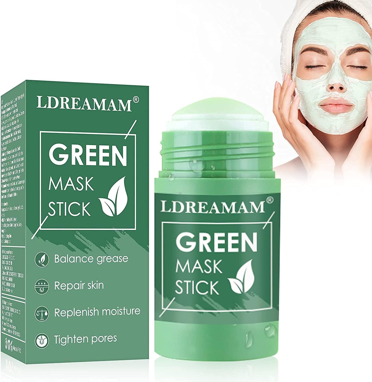 Green Tea Cleansing Mask Stick,Green Tea Mask Stick,Green Stick Mask