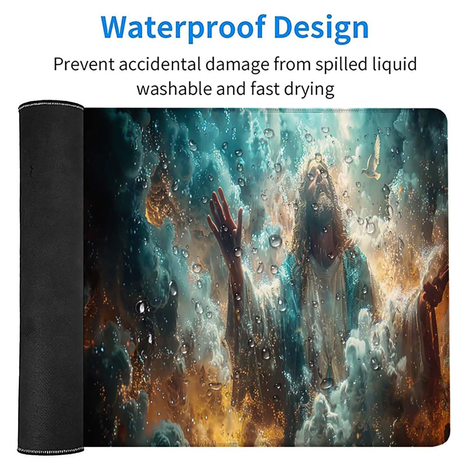 Podkładka pod mysz XXL 1600x800x3mm, szara podkładka pod mysz do gier z antypoślizgową gumową powierzchnią, poprawia precyzję i szybkość, komputer dla gracza i akcesoria biurowe, prezent dla mężczyzn