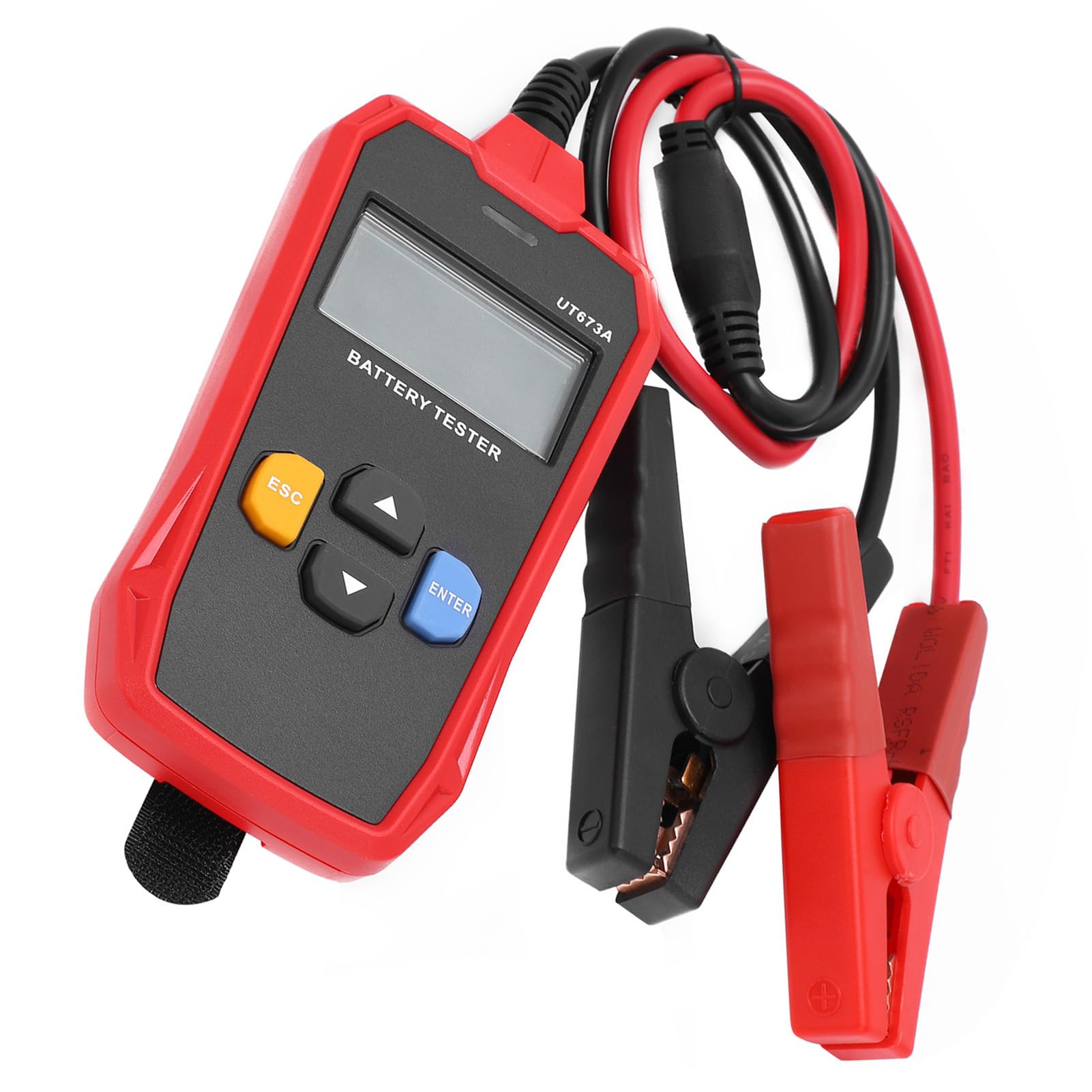 FTVOGUE Tester Akumulatora, Analizator Akumulatora Samochodowego ABS UT673A Cyfrowe Narzędzie Diagnostyczne Samochodu 12 V, Test Przewodności, Kontrola Układu Rozruchu i ładowania w Samochodach