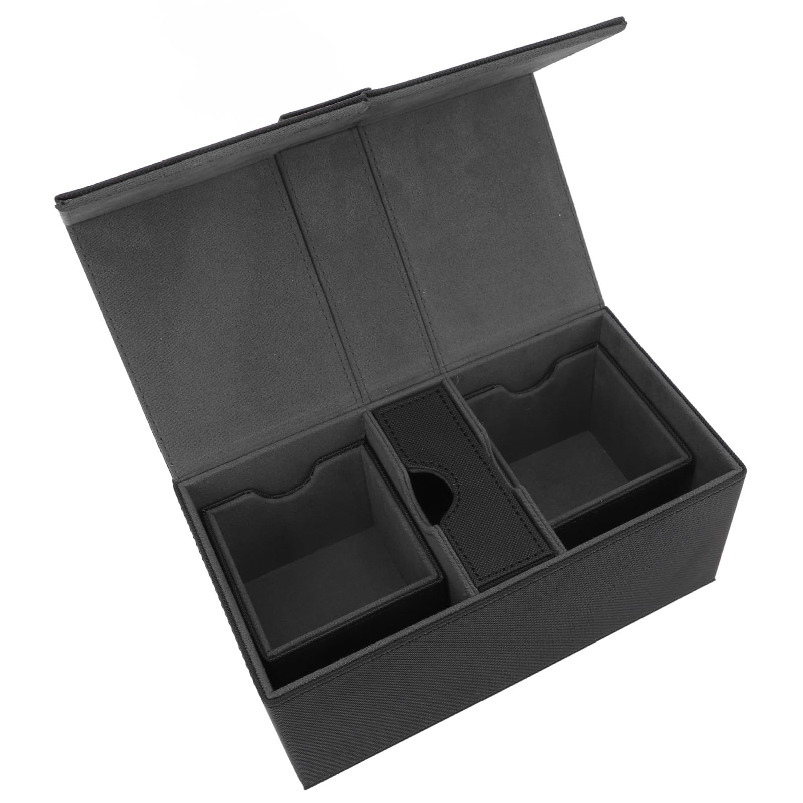 Porta Carte da Gioco a 3 Cassetti con Chiusura Magnetica, Scatola Porta Carte da Gioco in Pelle PU di Grande capacità, PUò Contenere Oltre 200, Organizer per Collezionabili per la (#1)