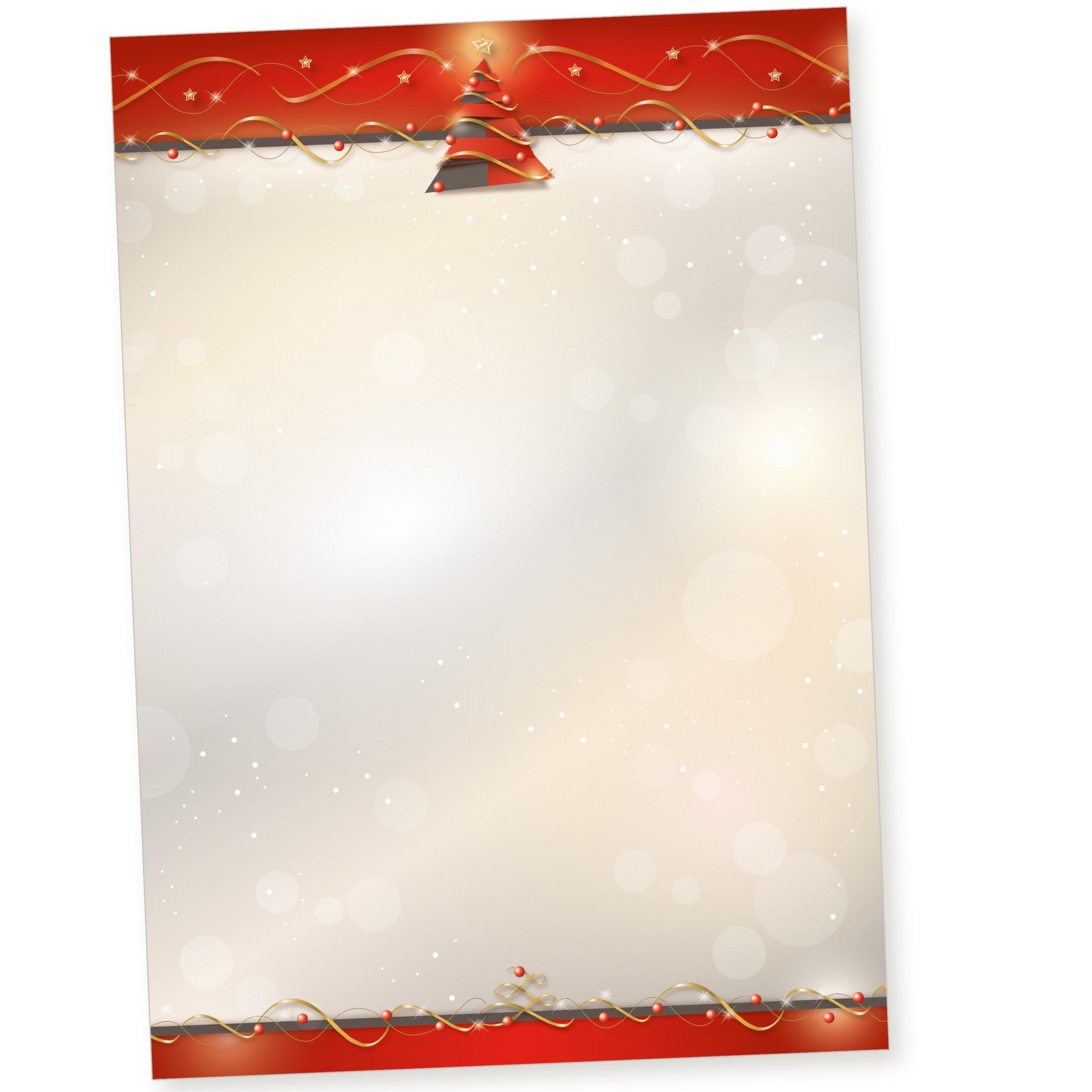 Avantgarde 500 Blatt Briefpapier Weihnachten A4, Weihnachtsbriefpapier geschäftlich