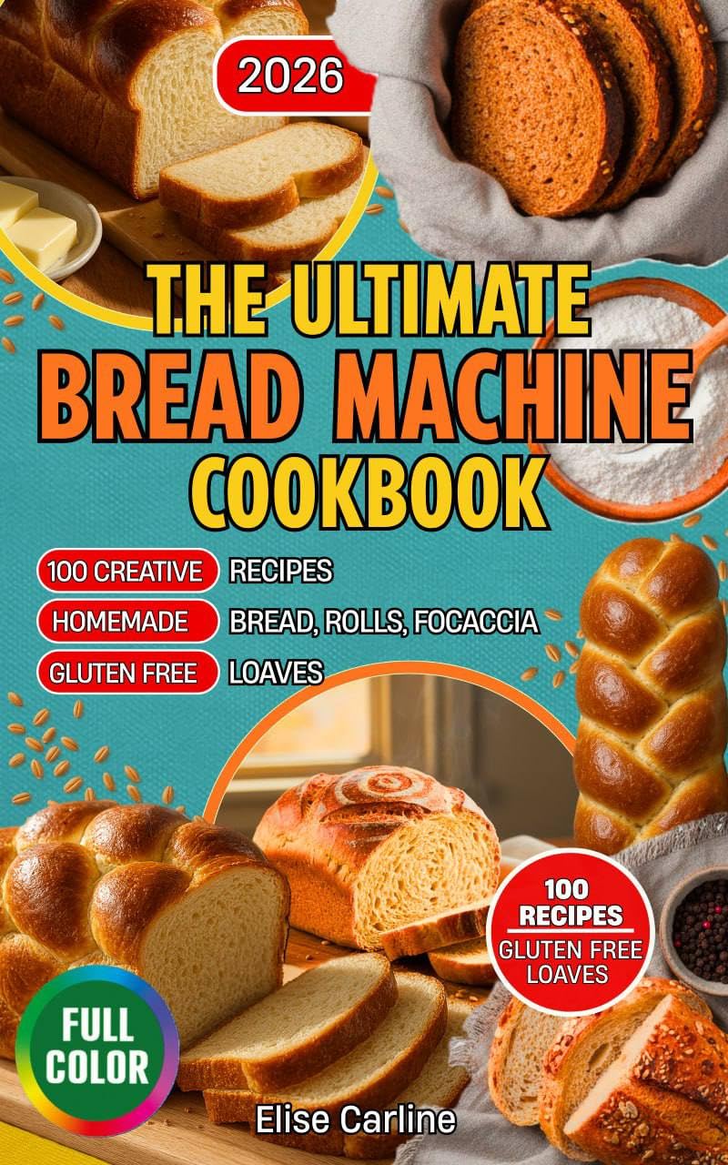 The Ultimate Bread Machine Cookbook: 100 Creative Recipes for Homemade Bread, Rolls, Focaccia and Gluten-Free Loaves